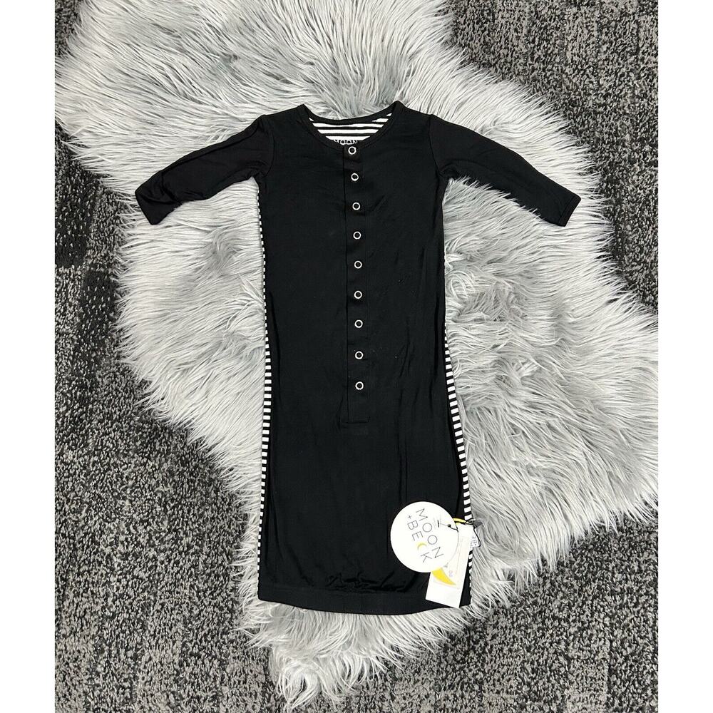 Moon & Beck‎ Bamboo Viscose Long Sleeping Gown Infant Unisex Size 0/3month NWT